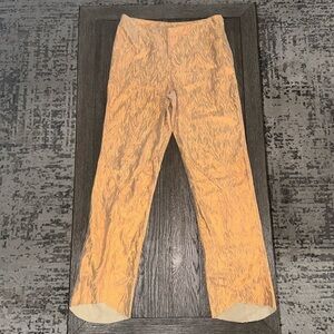 Ordinary People Leather Silk Moire Trousers